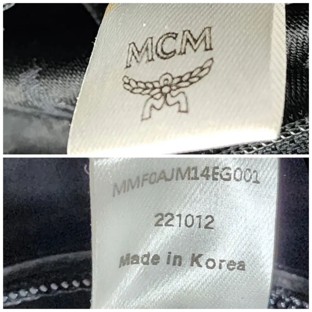 Authentic MCM Visetos Laptop Bag Grey/Black